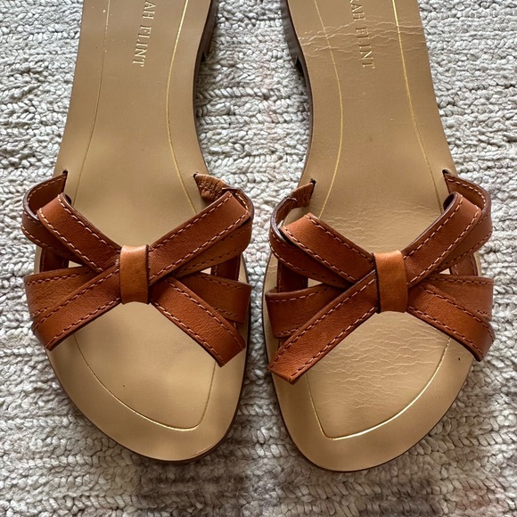 Sarah Flint Mirjana Bow Sandals in Tan size 37 - Picture 3 of 5